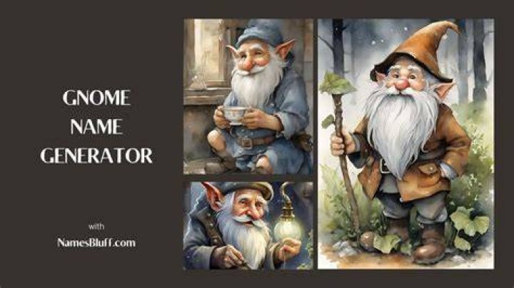 Gnome Name Generator &bull; Enchanted Little World