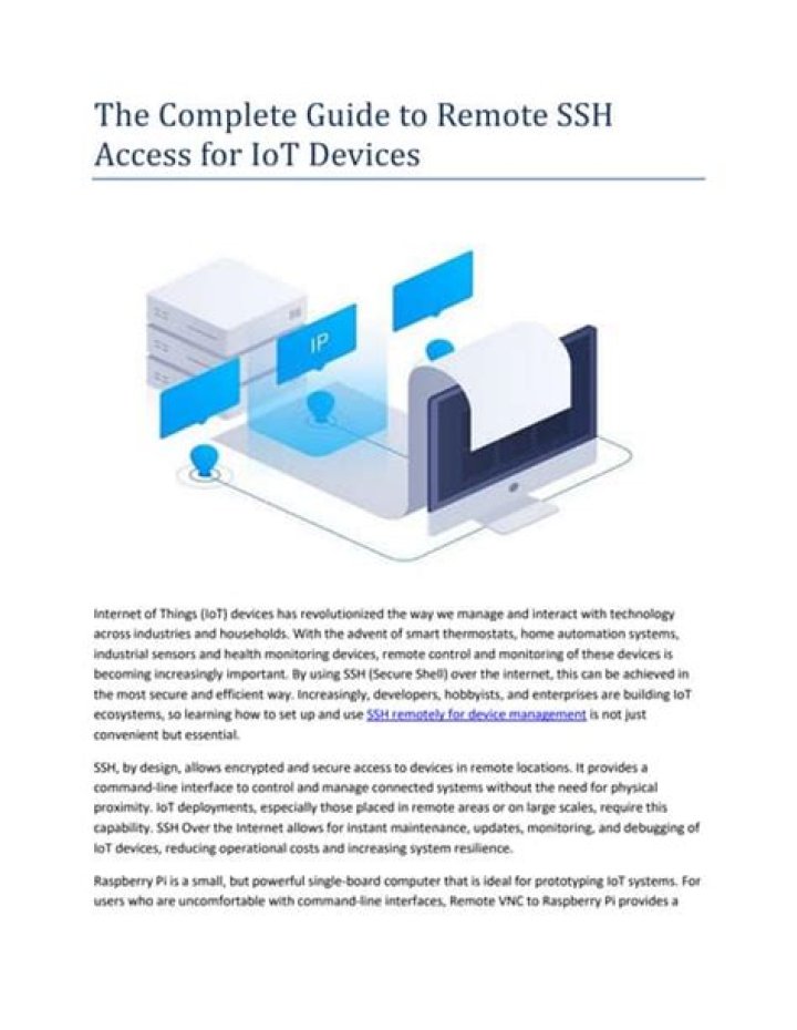Remotely Access IoT Devices with SSH: A Complete Guide