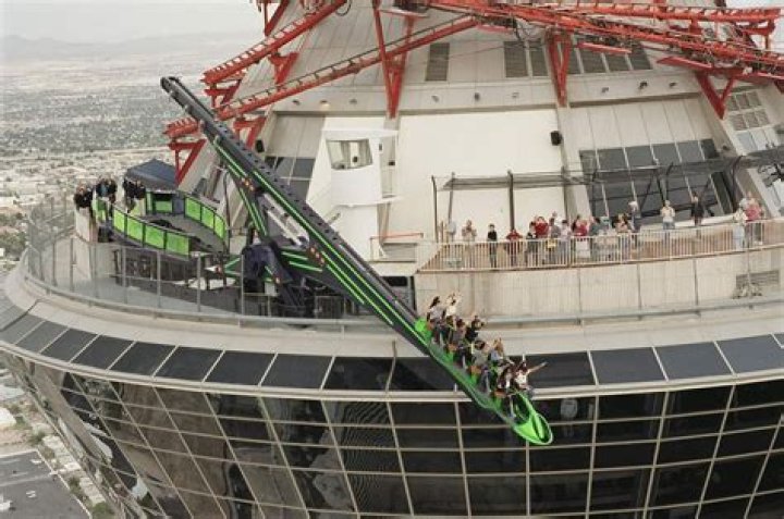 X Scream, perched on the top of the observation deck on the